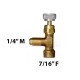 Grifo R600a 7/16"(F) SAE -1/4"(M) SAE