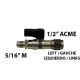 Grifo 1/2"(F) ACME IZQ - 5/16"(M) SAE con aguja