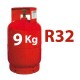 9 Kg R32 gas refrigerante