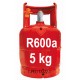 5 Kg R600a GAS (isobutano) botella recargable