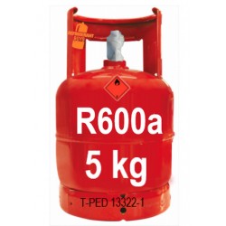 5 Kg R600a GAS (isobutano) botella recargable