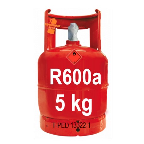5 Kg R600a GAS (isobutano) botella recargable