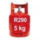 5 Kg R290 GAS (propano) botella recargable