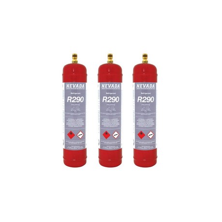 GAS R290 (propano) 3 x 370g botellas